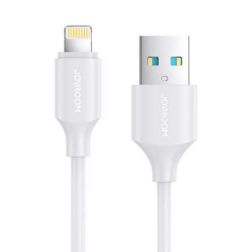 Joyroom (2.4A) Short USB Lightning Charging Cable (25cm) for Apple iPhone / iPad - White