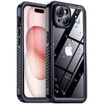 RedPepper Extreme Waterproof Case for Apple iPhone 15 - Black (Clear)