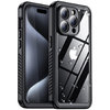 RedPepper Extreme Waterproof Case for Apple iPhone 15 Pro - Black (Clear)
