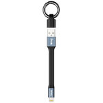 Ivon Super Short (Flat) USB Lightning Charging Cable (14.5cm) for Apple iPhone / iPad
