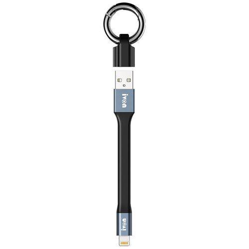 Ivon Super Short (Flat) USB Lightning Charging Cable (14.5cm) for Apple iPhone / iPad