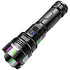 Super Bright (20W) LED Torch / Long-Range / Rechargeable Flashlight - Black