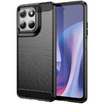 Flexi Slim Carbon Fibre Case for Motorola Moto G57 - Brushed Black