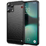 Flexi Slim Carbon Fibre Case for Nothing Phone (3a) Lite - Brushed Black