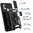 Heavy Duty Shockproof Case / Slide Camera Cover for Samsung Galaxy A21s - Black