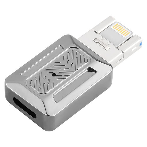(2-in-1) USB / Lightning (Male) to Type-C (Female) Audio Signal Adapter