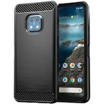 Flexi Slim Carbon Fibre Case for Nokia XR20 - Brushed Black