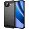 Flexi Slim Carbon Fibre Case for Google Pixel 10a - Brushed Black