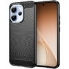 Flexi Slim Carbon Fibre Case for Oppo Reno15 Pro - Brushed Black