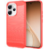 Flexi Slim Carbon Fibre Case for Oppo Reno15 Pro - Brushed Red