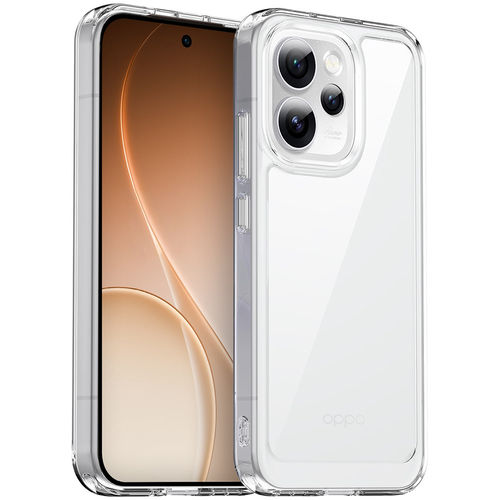 Hybrid Acrylic Tough Shockproof Case for Oppo Reno15 Pro - Clear (Frame)