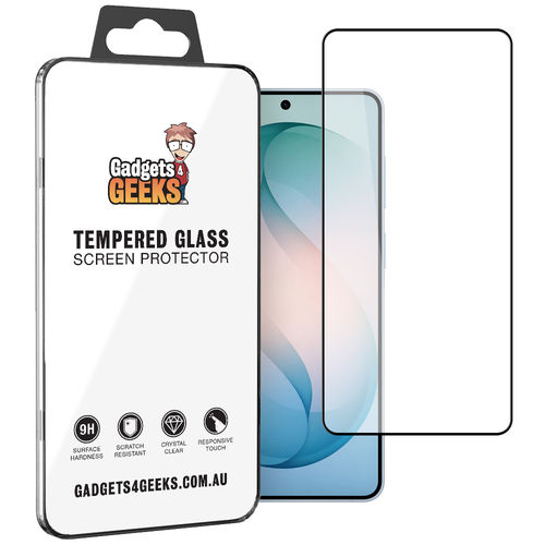 Full Coverage Tempered Glass Screen Protector for Samsung Galaxy S26+ (Black)