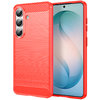 Flexi Slim Carbon Fibre Case for Samsung Galaxy S26+ (Brushed Red)