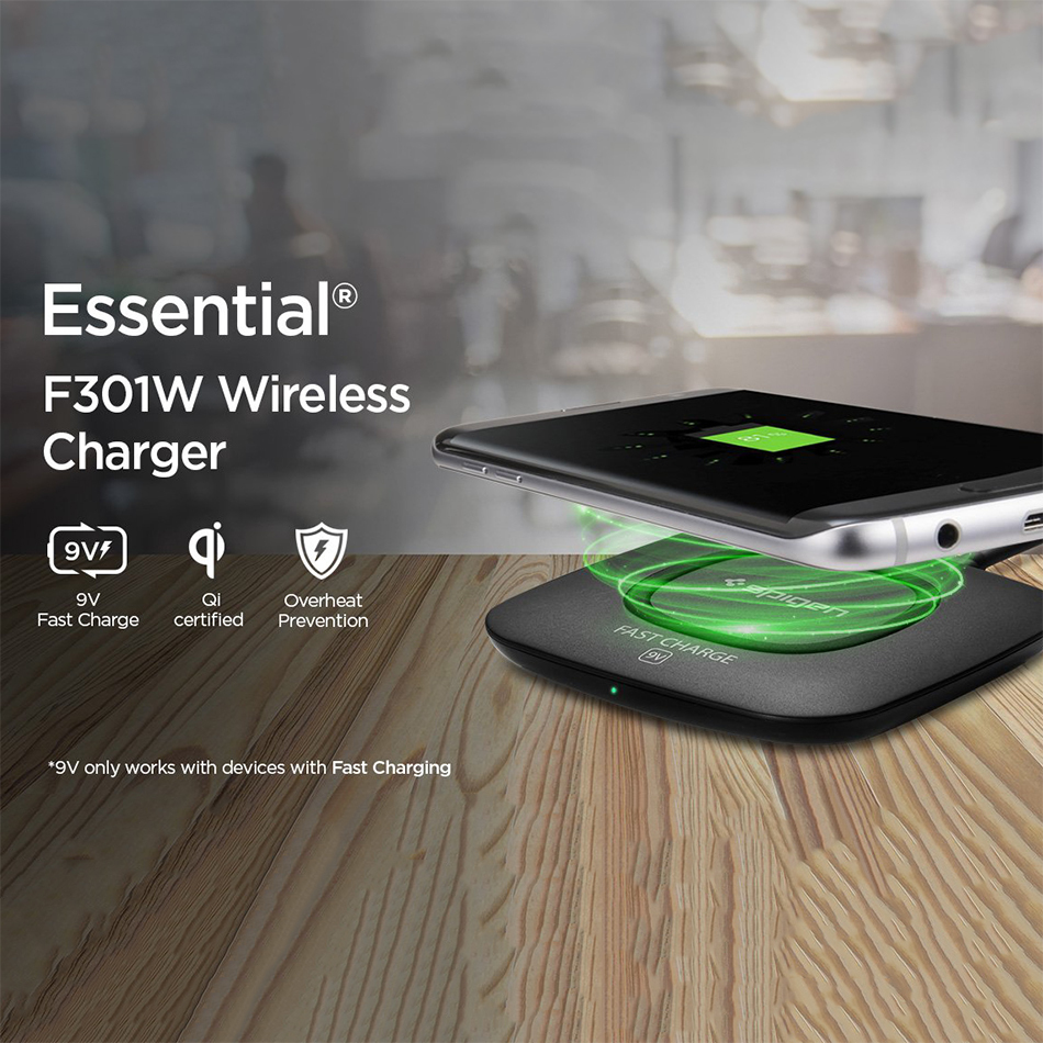 spigen essential f301w qi fast wireless