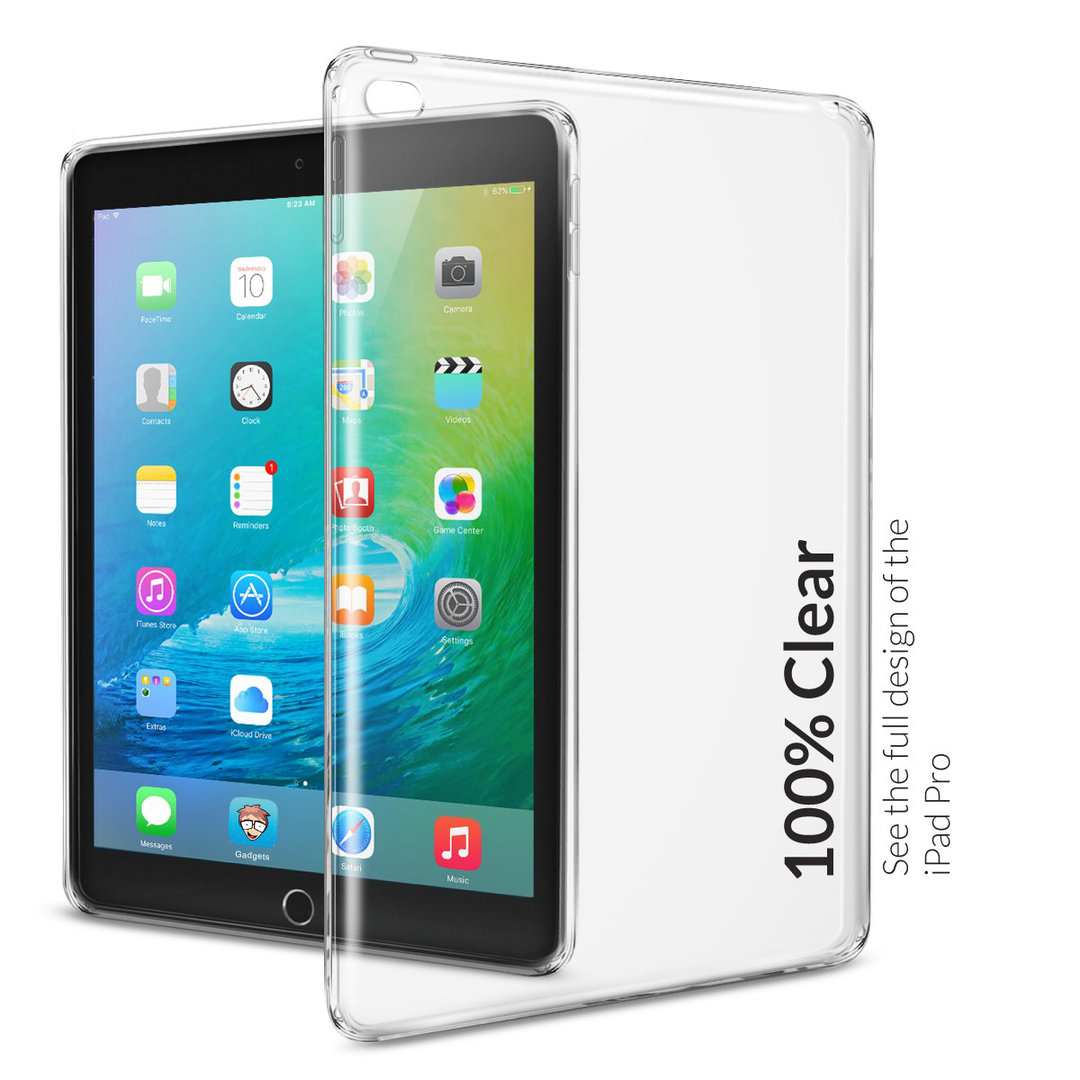 Flexi Gel Case for Apple iPad Pro 12.9-inch (1st / 2nd Gen) - Clear (Gloss Grip)