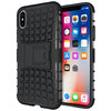 Dual Layer Rugged Tough Case & Stand for Apple iPhone X / Xs - Black