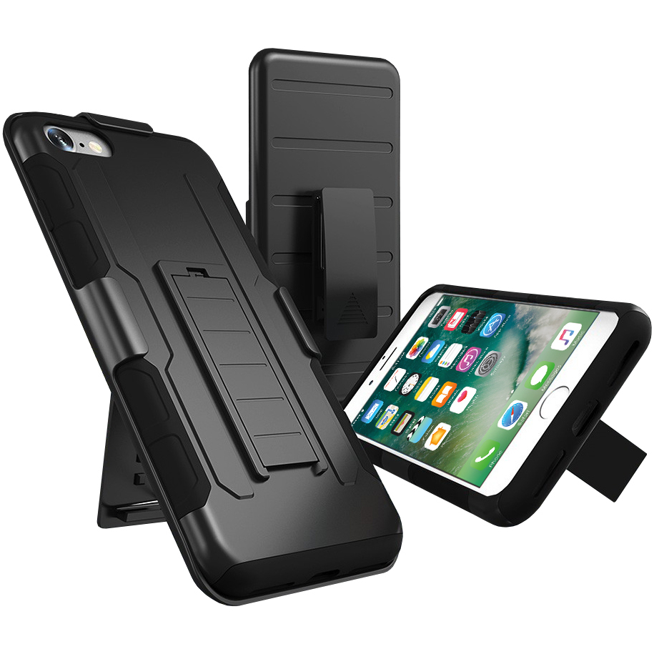 Belt Clip Holster Case for Apple iPhone 8 7 Black