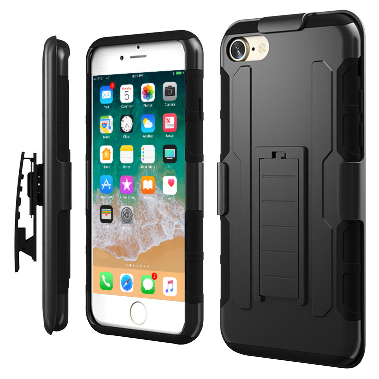 Belt Clip Holster Case for Apple iPhone 8 7 Black