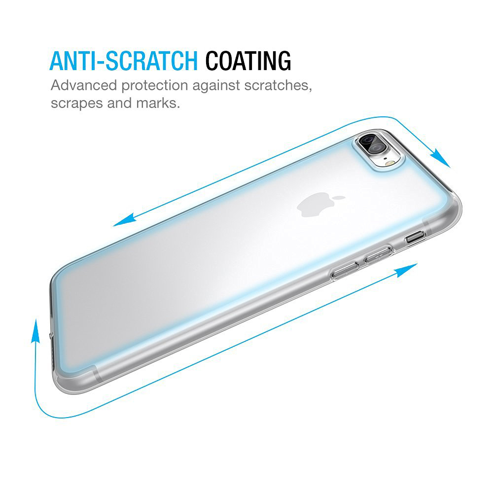 Flexi Slim Gel Case for Apple iPhone 8 Plus / 7 Plus - Clear (Gloss Grip)