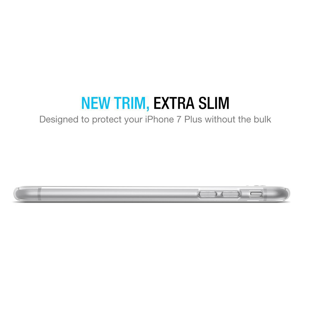 Flexi Slim Gel Case for Apple iPhone 8 Plus / 7 Plus - Clear (Gloss Grip)