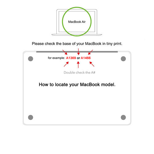 Heavy Duty Shockproof Case for 13-inch MacBook Air A1466 / A1369