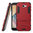 Slim Armour Tough Shockproof Case & Stand for Samsung Galaxy J7 Prime - Red