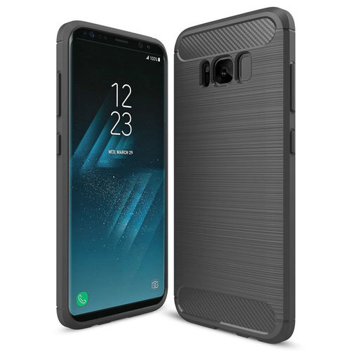 Flexi Slim Carbon Fibre Case for Samsung Galaxy S8 - Brushed Grey