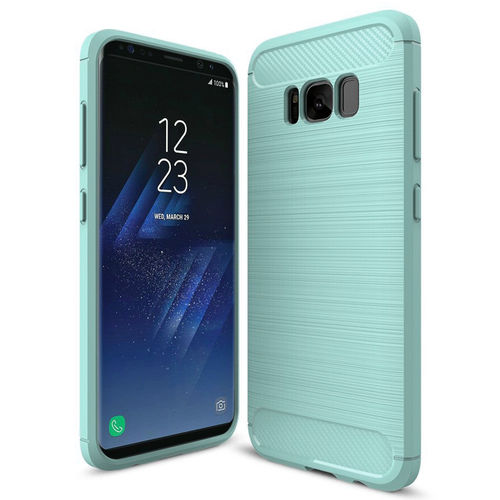 Flexi Slim Carbon Fibre Case for Samsung Galaxy S8+ (Brushed Green)