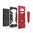 Slim Guard Plated Shockproof Case & Stand for Samsung Galaxy Note 8 - Red