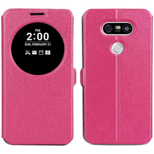 Sneak Peek Quick View Window Flip Case for LG G5 - Pink