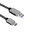 Anti-tangle (Nylon Mesh) Type-C to USB 3.0 Data Charging Cable (1m) - Grey