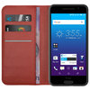 Go to product Leather Wallet Case for Telstra Signature Premium / HTC One A9 - Red