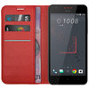 Go to product Leather Wallet Case & Card Holder Pouch for HTC Desire 825 - Red
