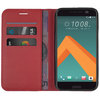 Go to product Leather Wallet Case & Card Holder Pouch for HTC 10 - Red