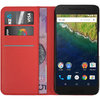Go to product Leather Wallet Case & Card Holder Pouch for Google Nexus 6P - Red
