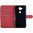 Leather Wallet Case & Card Holder Pouch for Huawei G8 - Red