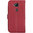 Leather Wallet Case & Card Holder Pouch for Huawei G8 - Red