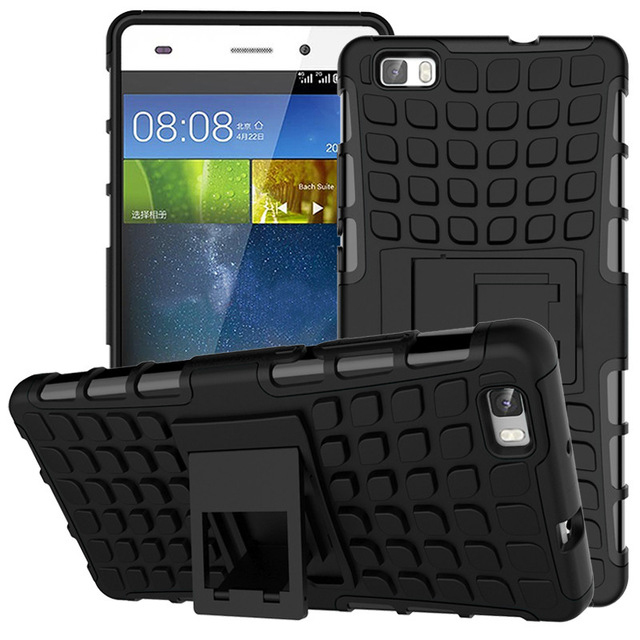 Opgetild visie essence Rugged Tough Shockproof Case for Huawei P8 Lite (2015) - Black