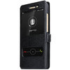 Sneak Peek Window View Flip Case for Huawei GR3 - Black