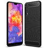 Flexi Slim Carbon Fibre Case for Huawei P20 Pro - Brushed Black