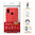 Flexi Slim Carbon Fibre Case for Huawei Nova 3e - Brushed Red