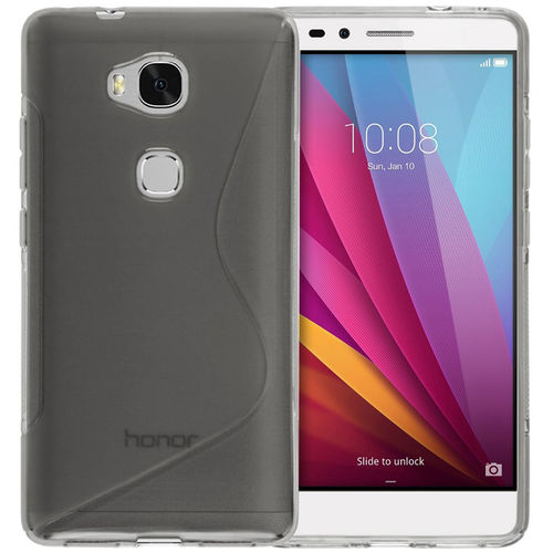 S-Line Flexi Gel Case for Huawei GR5 (2015) / Honor 5X - Grey (Clear)