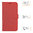 Leather Wallet Case & Card Holder Pouch for Huawei Y3II - Red