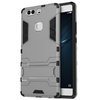 Slim Armour Tough Shockproof Case & Stand for Huawei P9 Plus - Silver