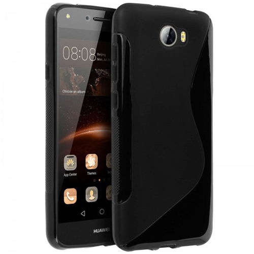 S-Line Flexi Case for Huawei Y6 Elite / Y5II - Black (Two-Tone)