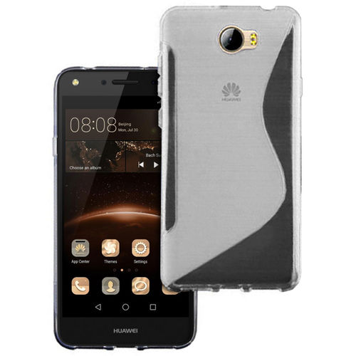 S-Line Flexi Case for Huawei Y6 Elite / Y5II - Smoke White (Two-Tone)