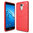 Flexi Slim Carbon Fibre Case for Huawei Y7 - Brushed Red