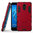 Slim Armour Tough Shockproof Case & Stand for Huawei Y7 - Red