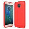 Flexi Slim Carbon Fibre Case for Motorola Moto G5S Plus - Brushed Red
