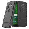 Slim Armour Tough Shockproof Case & Stand for Motorola Moto G6 - Black